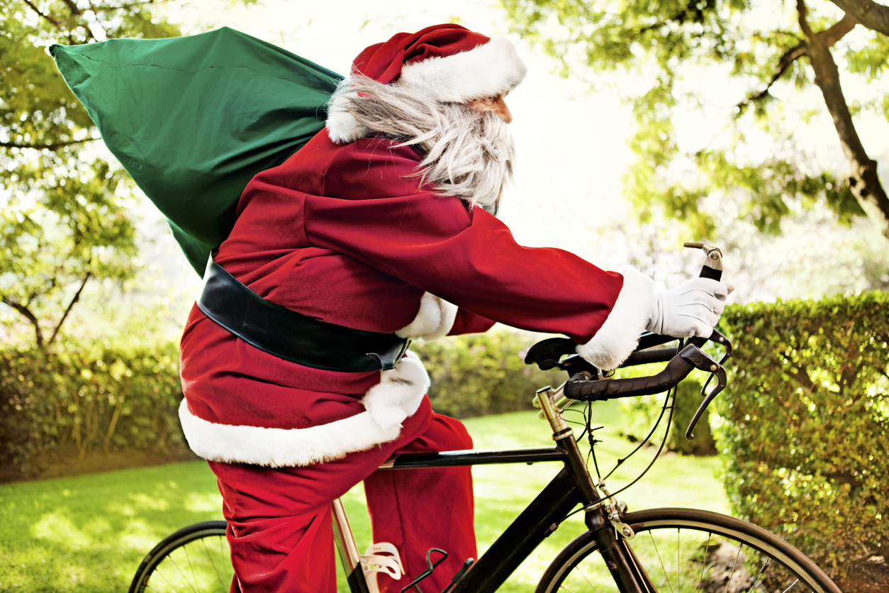 Weihnachtsgrüße für Radfahrer